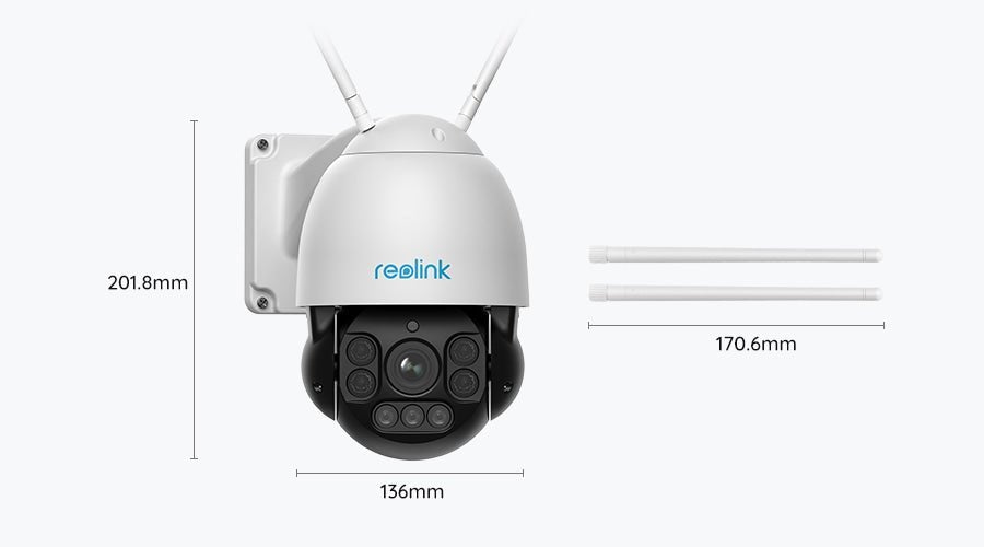 Reolink RLC-523WA 5MP WLAN PTZ Outdoor Kamera - Calitronshop.com