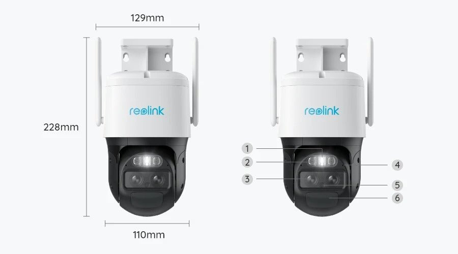 Reolink Trackmix LTE - 4G Mobilfunk, Akku, Überwachungskamera - Calitronshop.com