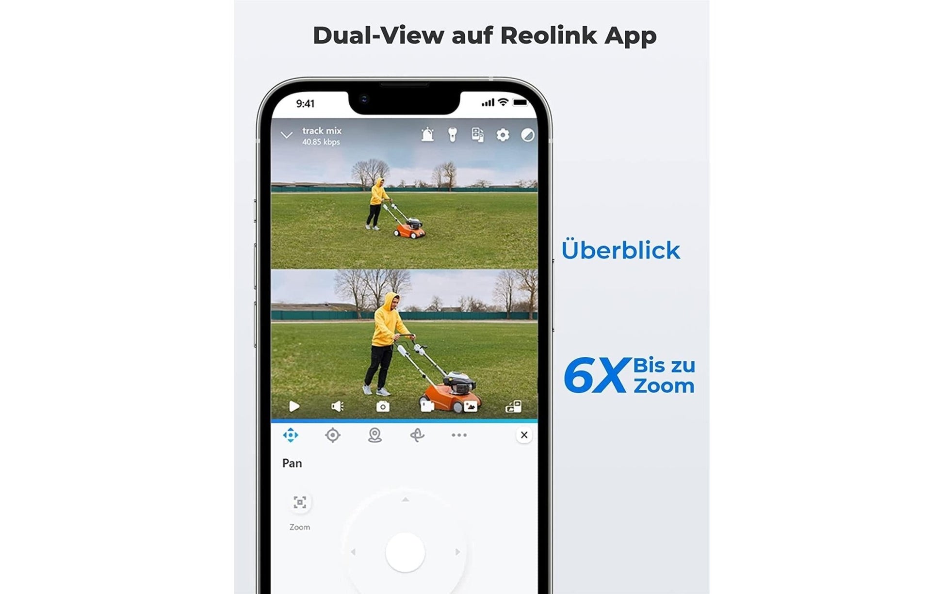 Reolink TrackMix WiFi Überwachungskamera mit Autozoom & Tracking - Calitronshop.com