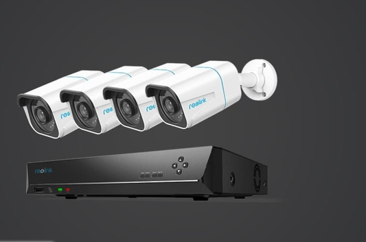 RLK8-810B4-A 8-Kanal 4K Ultra HD Überwachungskamerasystem 24/7 inkl. 4x 8MP Bullet Kameras - Calitronshop.com