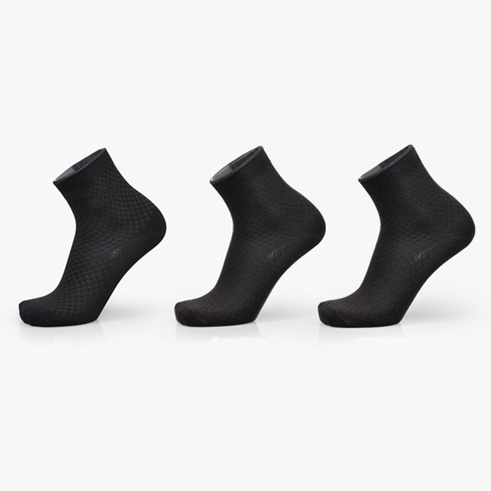 Schwarze Bambus Socken Free Size, 3 Paar - Calitronshop.com