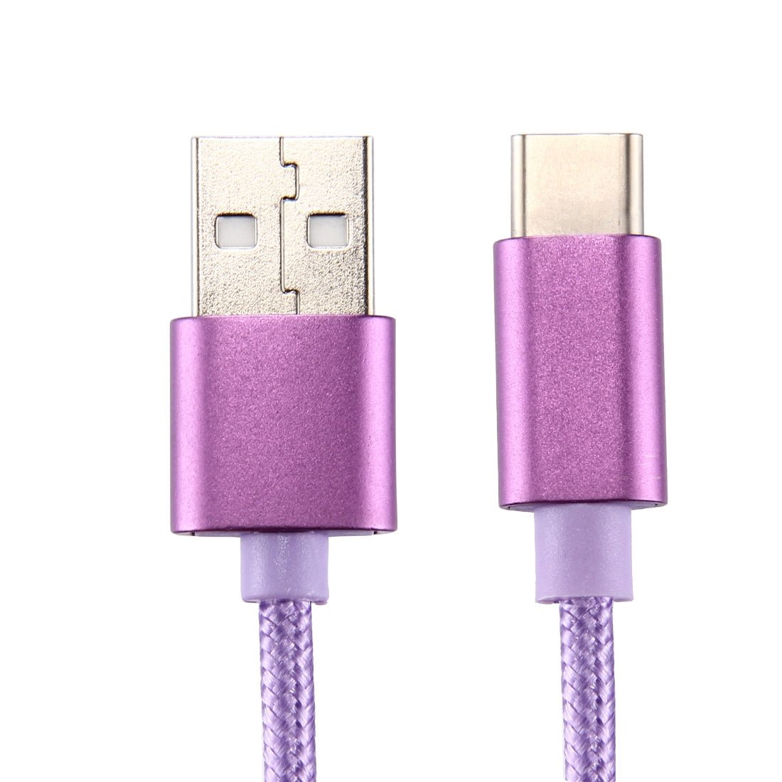 Typ C USB Schnell Ladekabel 2m Violett rund - Calitronshop.com